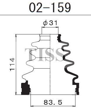 Пыльник ШРУСа 02159 1 56 MARUICHI