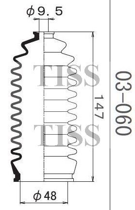 Пыльник рулевой рейки 03060 1 56 MARUICHI