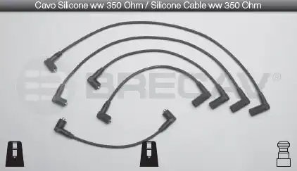 Провода высоковольтные системы зажигания (комплект) 07513 BRECAV