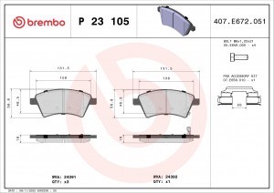 P231058020584059418 P23105 BREMBO