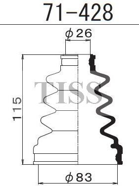 Пыльник ШРУСа 71428 1 56 MARUICHI