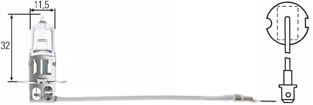 Лампа 8GH002090-371 HELLA BEHR PAGID