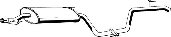 Глушитель - задняя часть системы ОГ 02037 ASMET