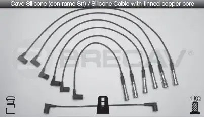 Провода высоковольтные системы зажигания (комплект) 08512 BRECAV