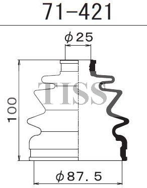 Пыльник ШРУСа внутреннего 71421 1 56 MARUICHI