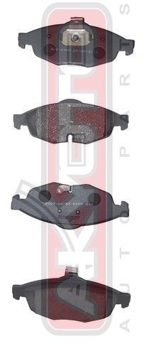 Колодки тормозные дисковые AKD-0320 AKYOTO