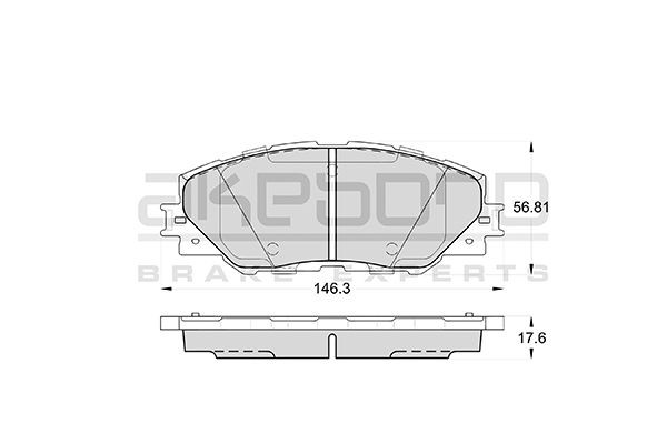 Колодки тормозные дисковые AN732K AKEBONO