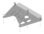 Защита картера двигателя 50911 AVTO STANDART