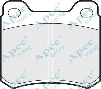 Колодки тормозные дисковые PAD405 APEC BRAKING