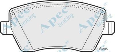 Колодки тормозные дисковые PAD1312 APEC BRAKING