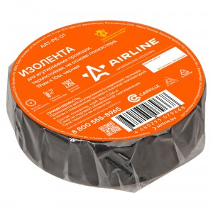 Изолента для жгутирования проводки 19 м*10 м термоустойчивая. на осн. полиэстера AAT-PE-01 AIRLINE