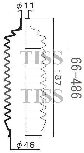 Пыльник рейки 66486 1 56 MARUICHI