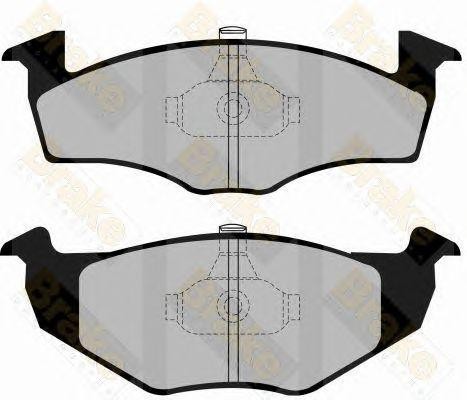 Колодки тормозные дисковые PA1139 BRAKE ENGINEERING