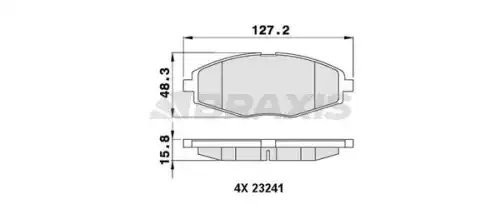 Колодки тормозные дисковые AA0042 BRAXIS