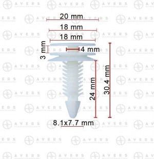 Крепление 15986673 AVERS
