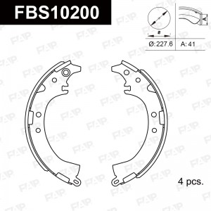 Колодки тормозные барабанные FBS10200 FAP