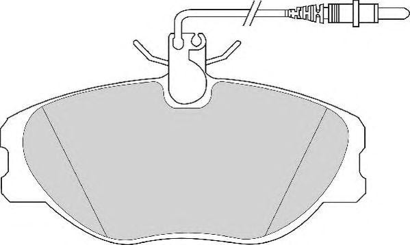Колодки тормозные дисковые AVR104 ABEX