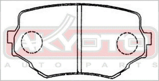 Колодки тормозные дисковые AKD-9382 AKYOTO