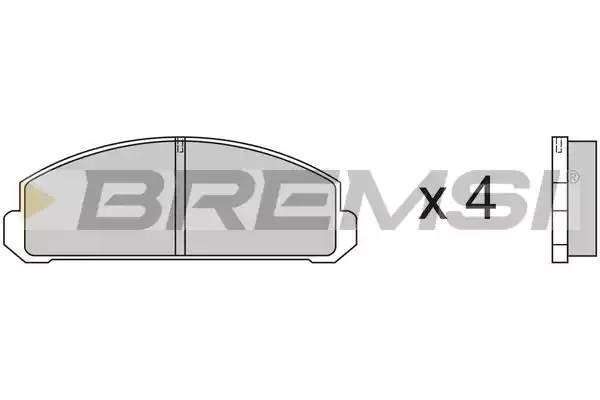 Колодки тормозные дисковые BP2123 BREMSI