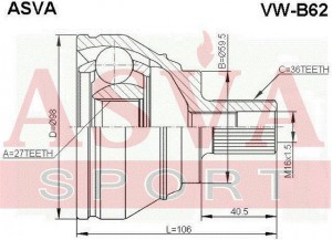 2000073940010 VW-B62 ASVA