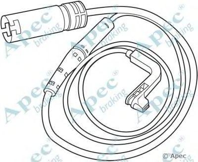 Датчик износа тормозных колодок WIR5151 APEC BRAKING