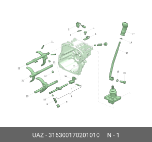 Деталь 316300170201010 UAZ UAZ