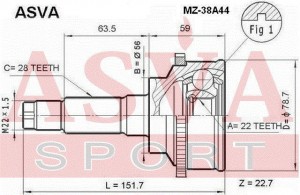 2301810000005 MZ-38A44 ASVA