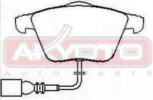 Колодки тормозные дисковые AKD-0616 AKYOTO