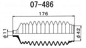 Пыльник рулевой RP2079 07486 1 56 MARUICHI