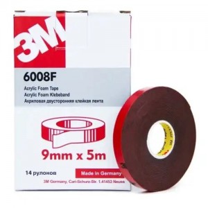 3М * .06мм*5м Скотч двухсторонний 0,8мм 6008F 3M