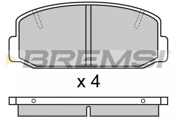 Колодки тормозные дисковые BP2223 BREMSI