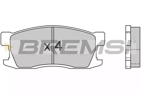 Колодки тормозные дисковые BP2407 BREMSI
