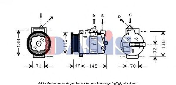 Компрессор кондиционера 851688N AKS DASIS