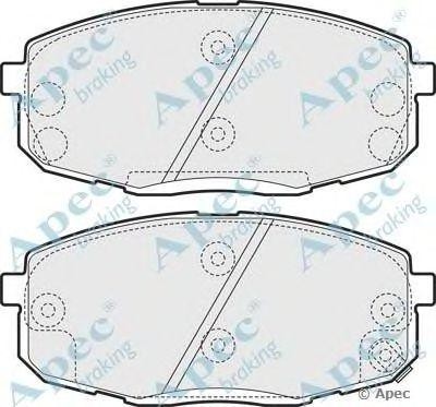 Колодки тормозные дисковые PAD1555 APEC BRAKING