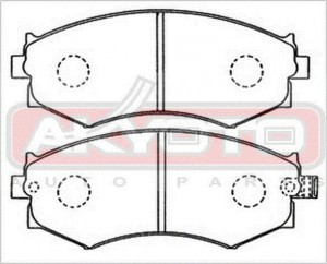 Колодки тормозные дисковые AKD-1105 AKYOTO