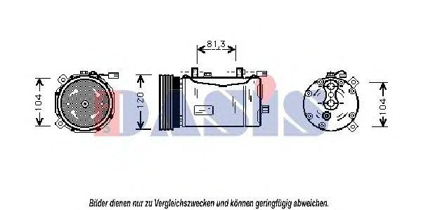 Компрессор кондиционера 851600N AKS DASIS