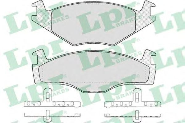 Колодки тормозные дисковые 05P225 LPR