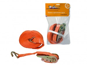 РЕМЕНЬ КРЕПЛЕНИЯ ГРУЗА С ХРАПОВИКОМ 6 М, 600 КГ AS-T-03 AIRLINE