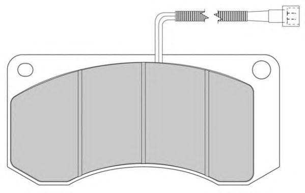 Колодки тормозные дисковые G6611 ABEX