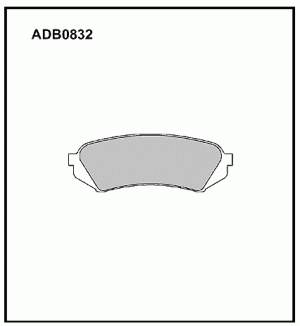 Колодки тормозные дисковые ADB0832 ALLIED NIPPON