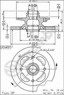 Диск тормозной BS7293 BRECO
