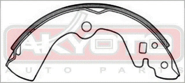 Колодки тормозные барабанные AKS-1170 AKYOTO