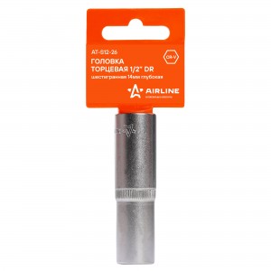 Головка торцевая 1/2 DR шестигранная 14мм глубокая (AT-S12-26) AT-S12-26 AIRLINE