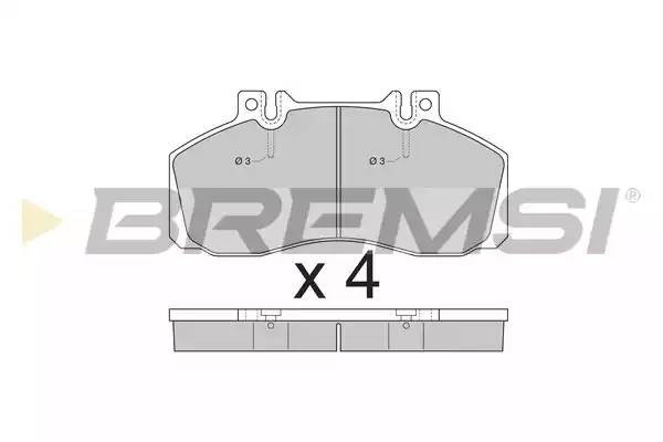Колодки тормозные дисковые BP2409 BREMSI