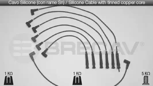 Провода высоковольтные системы зажигания (комплект) 04.521 BRECAV