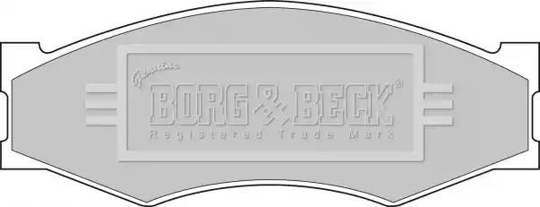 Колодки тормозные дисковые BBP1551 BORG BECK