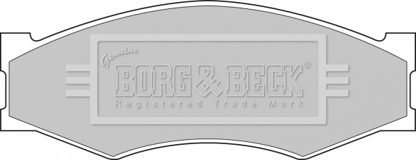 Колодки тормозные дисковые BBP1551 BORG BECK