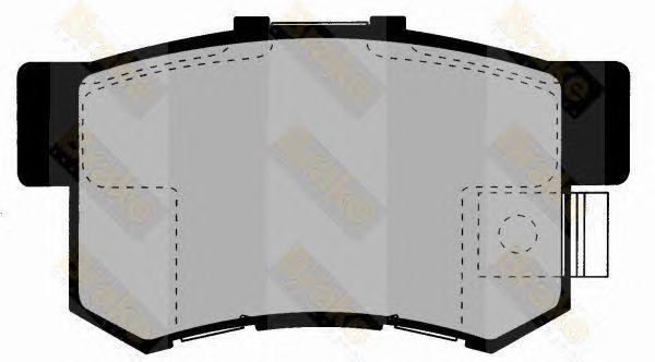 Колодки тормозные дисковые PA1347 BRAKE ENGINEERING