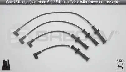 Провода высоковольтные системы зажигания (комплект) 07518 BRECAV