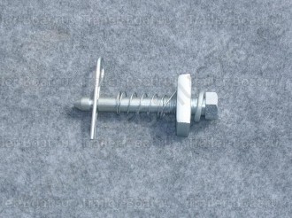 Палец-фиксатор с клипсой/пружиной. Оцинкованный палец оснаще